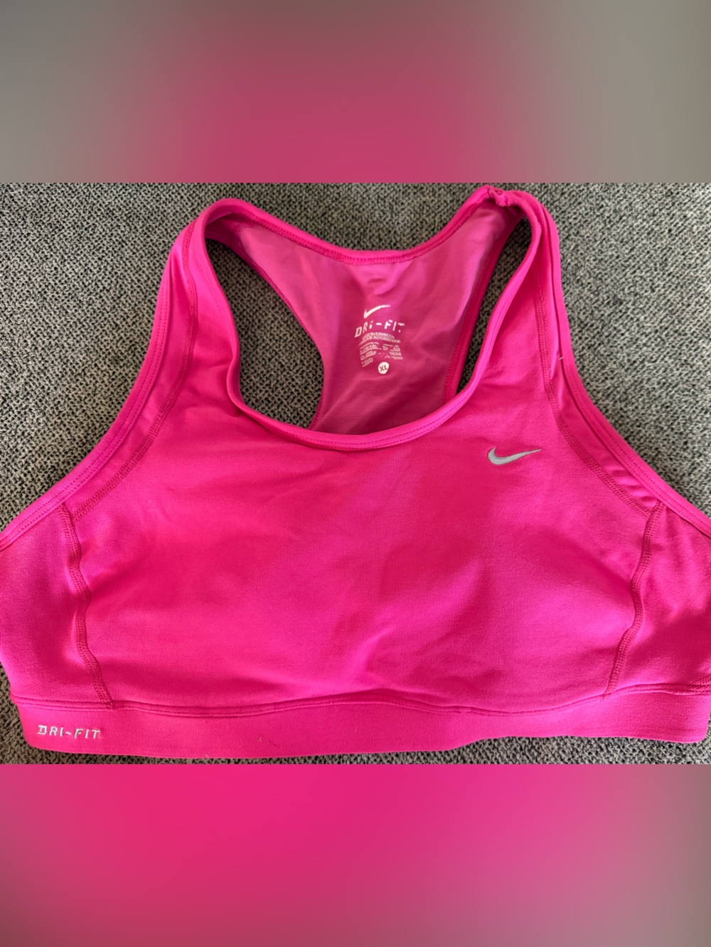 Nike Hot Pink Racerback Dri-FIT Sports Bra